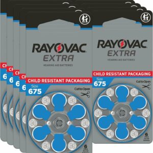 60 piles auditives rayovac 675 extra advanced / pile auditive