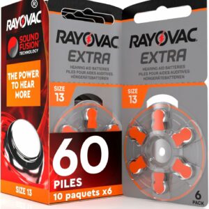 60 piles auditives rayovac 13 extra advanced / pile auditive pr48