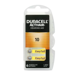 duracell activair piles auditives taille 10 lot de 6