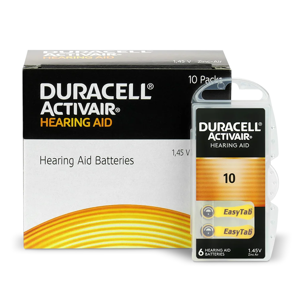 duracell activair piles auditives taille 10 lot de 6 duracell activair piles auditives taille 10 lot de 6