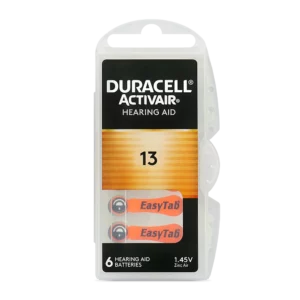 duracell activair piles auditives taille 13 lot de 6
